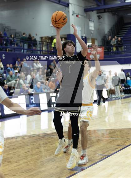 Thumbnail 3 in The Woodlands Christian Academy vs Oakville Tigers (Prairie Farms Holiday Classic) photogallery.