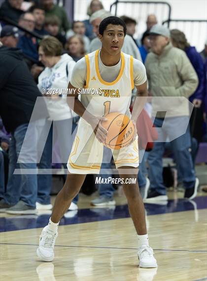 Thumbnail 2 in The Woodlands Christian Academy vs Oakville Tigers (Prairie Farms Holiday Classic) photogallery.