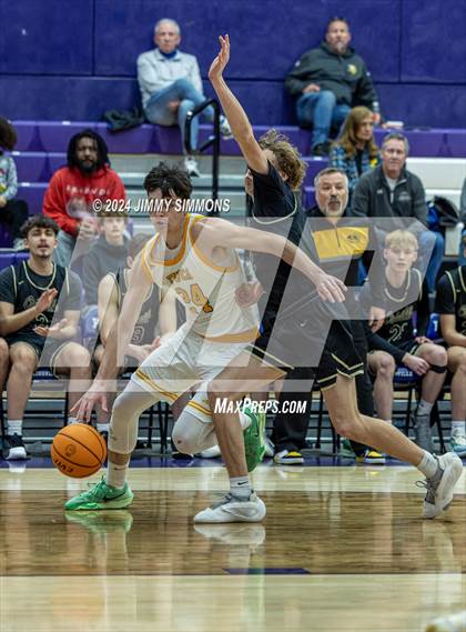 Thumbnail 1 in The Woodlands Christian Academy vs Oakville Tigers (Prairie Farms Holiday Classic) photogallery.