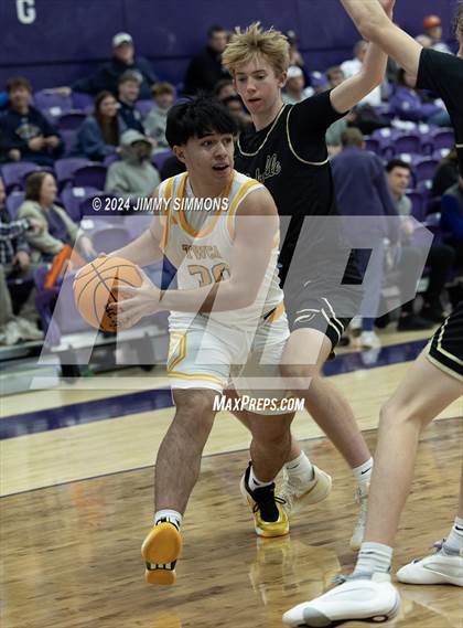 Thumbnail 3 in The Woodlands Christian Academy vs Oakville Tigers (Prairie Farms Holiday Classic) photogallery.