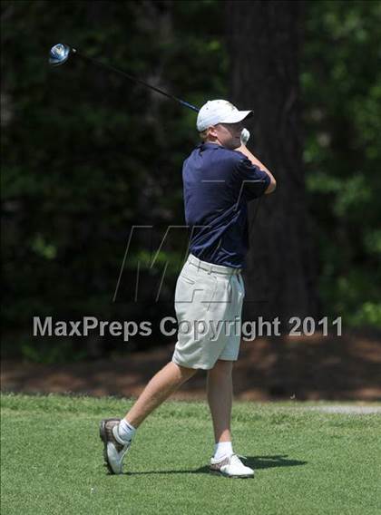 Thumbnail 2 in NCHSAA State 4A Boys Golf Championships (Day 1) photogallery.