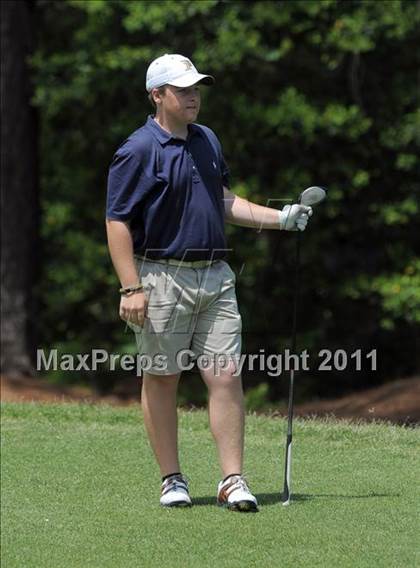 Thumbnail 3 in NCHSAA State 4A Boys Golf Championships (Day 1) photogallery.