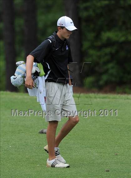 Thumbnail 2 in NCHSAA State 4A Boys Golf Championships (Day 1) photogallery.