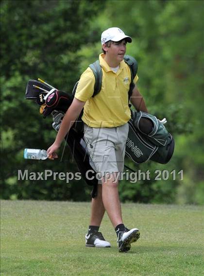 Thumbnail 3 in NCHSAA State 4A Boys Golf Championships (Day 1) photogallery.