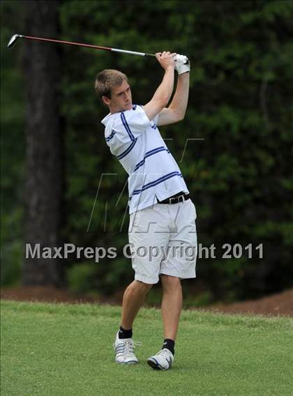 Thumbnail 2 in NCHSAA State 4A Boys Golf Championships (Day 1) photogallery.
