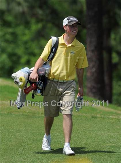Thumbnail 2 in NCHSAA State 4A Boys Golf Championships (Day 1) photogallery.