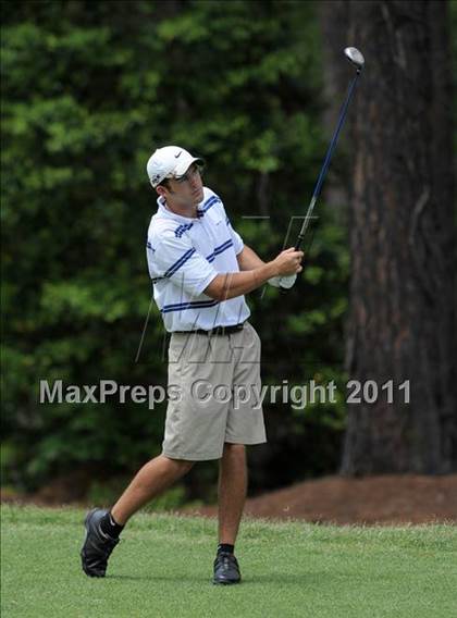 Thumbnail 2 in NCHSAA State 4A Boys Golf Championships (Day 1) photogallery.