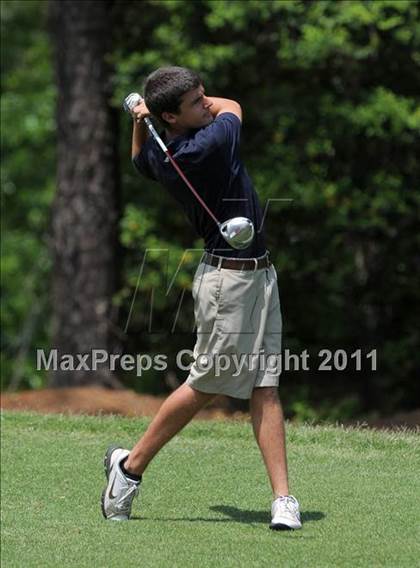 Thumbnail 2 in NCHSAA State 4A Boys Golf Championships (Day 1) photogallery.