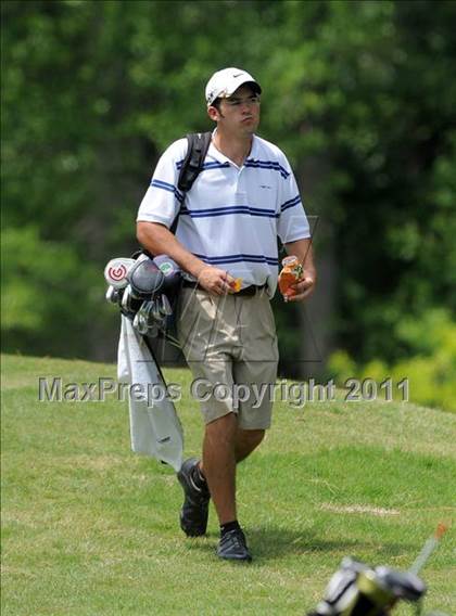 Thumbnail 2 in NCHSAA State 4A Boys Golf Championships (Day 1) photogallery.