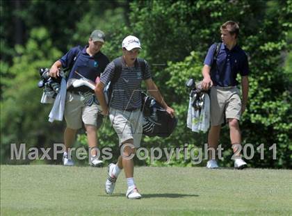 Thumbnail 2 in NCHSAA State 4A Boys Golf Championships (Day 1) photogallery.