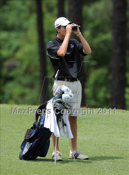Thumbnail 1 in NCHSAA State 4A Boys Golf Championships (Day 1) photogallery.