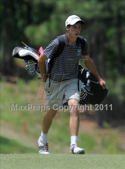 Thumbnail 1 in NCHSAA State 4A Boys Golf Championships (Day 1) photogallery.