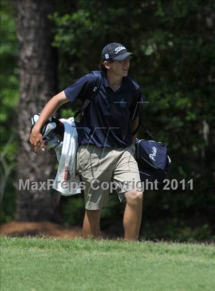 Thumbnail 2 in NCHSAA State 4A Boys Golf Championships (Day 1) photogallery.