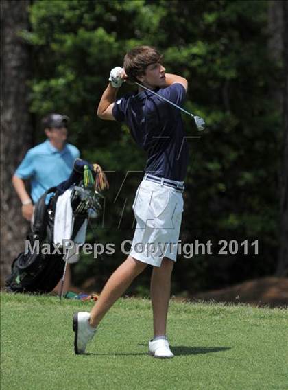 Thumbnail 2 in NCHSAA State 4A Boys Golf Championships (Day 1) photogallery.