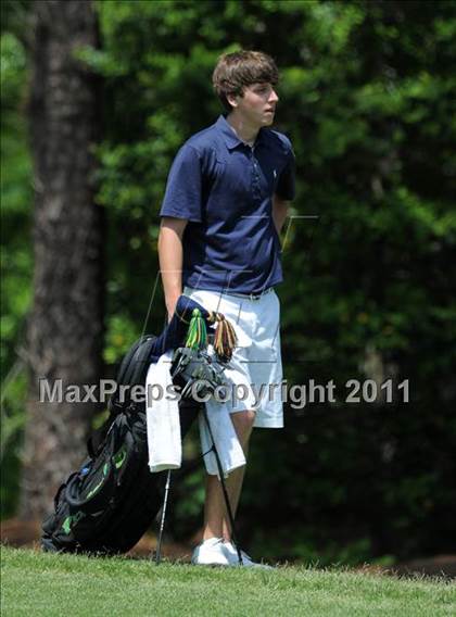 Thumbnail 2 in NCHSAA State 4A Boys Golf Championships (Day 1) photogallery.