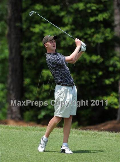 Thumbnail 2 in NCHSAA State 4A Boys Golf Championships (Day 1) photogallery.