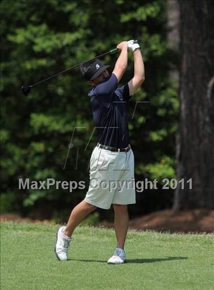 Thumbnail 1 in NCHSAA State 4A Boys Golf Championships (Day 1) photogallery.