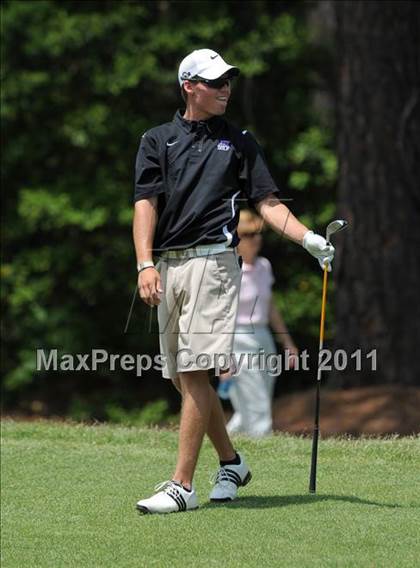 Thumbnail 2 in NCHSAA State 4A Boys Golf Championships (Day 1) photogallery.