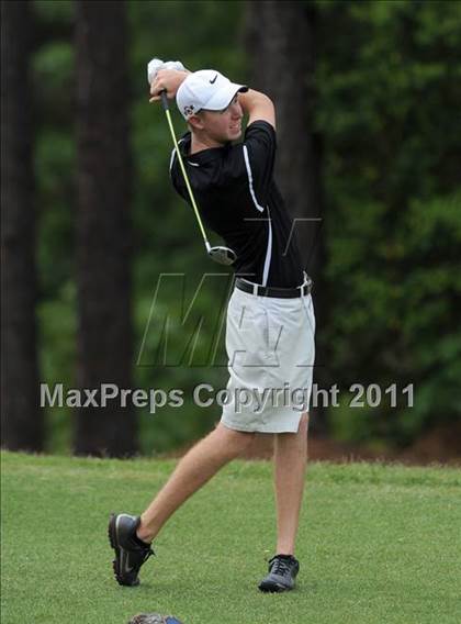 Thumbnail 2 in NCHSAA State 4A Boys Golf Championships (Day 1) photogallery.