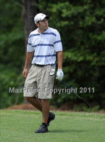 Thumbnail 3 in NCHSAA State 4A Boys Golf Championships (Day 1) photogallery.
