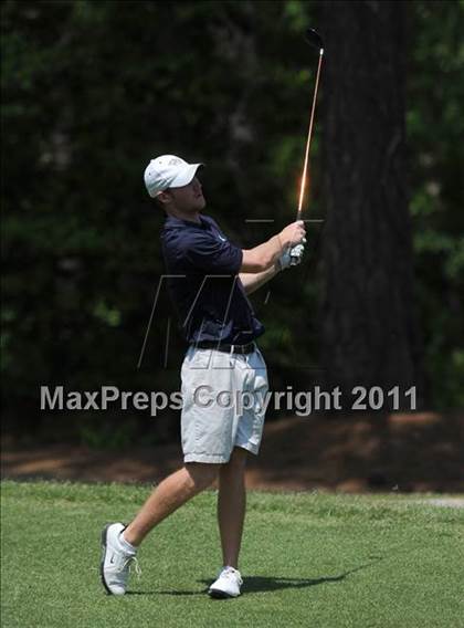 Thumbnail 1 in NCHSAA State 4A Boys Golf Championships (Day 1) photogallery.