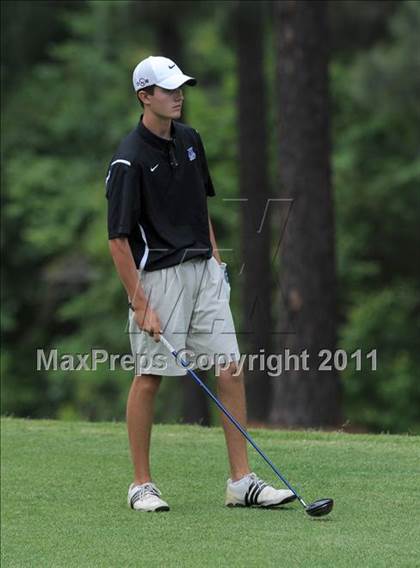 Thumbnail 3 in NCHSAA State 4A Boys Golf Championships (Day 1) photogallery.