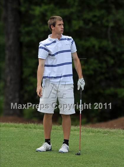 Thumbnail 1 in NCHSAA State 4A Boys Golf Championships (Day 1) photogallery.
