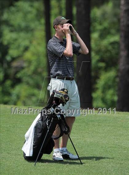 Thumbnail 3 in NCHSAA State 4A Boys Golf Championships (Day 1) photogallery.
