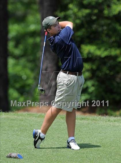 Thumbnail 2 in NCHSAA State 4A Boys Golf Championships (Day 1) photogallery.