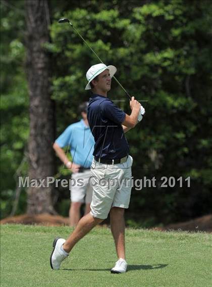 Thumbnail 2 in NCHSAA State 4A Boys Golf Championships (Day 1) photogallery.