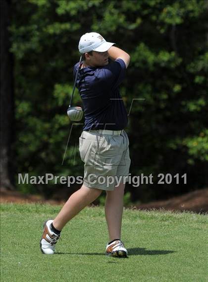 Thumbnail 1 in NCHSAA State 4A Boys Golf Championships (Day 1) photogallery.