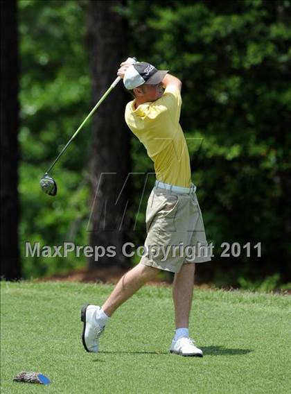 Thumbnail 1 in NCHSAA State 4A Boys Golf Championships (Day 1) photogallery.