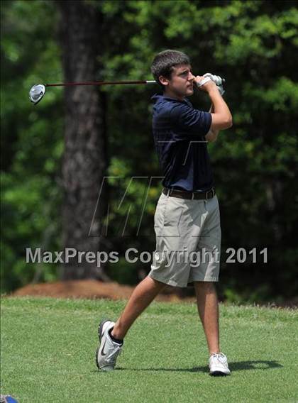 Thumbnail 2 in NCHSAA State 4A Boys Golf Championships (Day 1) photogallery.