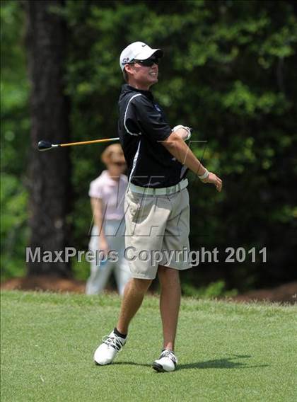 Thumbnail 1 in NCHSAA State 4A Boys Golf Championships (Day 1) photogallery.