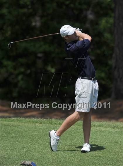 Thumbnail 2 in NCHSAA State 4A Boys Golf Championships (Day 1) photogallery.