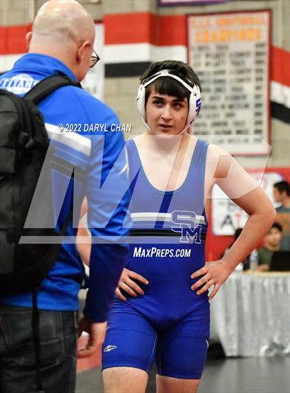 Thumbnail 2 in Lakeside vs San Marino (CIF Southern Section Wrestling Championships) photogallery.