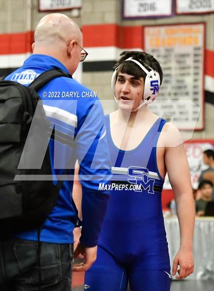 Thumbnail 1 in Lakeside vs San Marino (CIF Southern Section Wrestling Championships) photogallery.