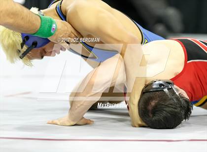 Thumbnail 1 in CIF State Boys Wrestling Championships (Day 1 - Round 3) photogallery.