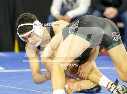 Thumbnail 1 in CIF State Boys Wrestling Championships (Day 1 - Round 3) photogallery.