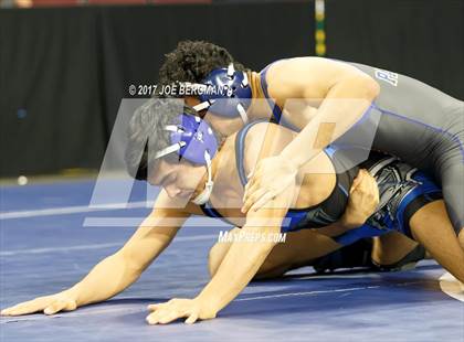 Thumbnail 2 in CIF State Boys Wrestling Championships (Day 1 - Round 3) photogallery.