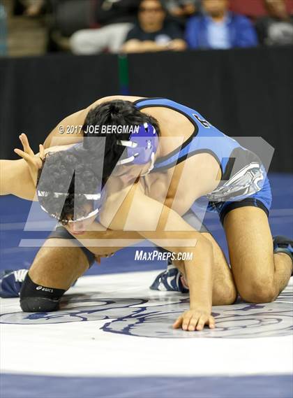 Thumbnail 1 in CIF State Boys Wrestling Championships (Day 1 - Round 3) photogallery.