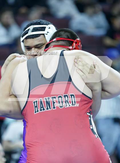 Thumbnail 2 in CIF State Boys Wrestling Championships (Day 1 - Round 3) photogallery.