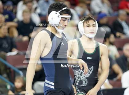 Thumbnail 2 in CIF State Boys Wrestling Championships (Day 1 - Round 3) photogallery.