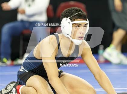 Thumbnail 1 in CIF State Boys Wrestling Championships (Day 1 - Round 3) photogallery.