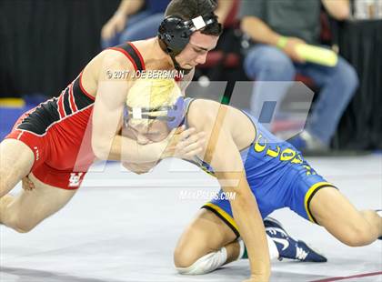 Thumbnail 1 in CIF State Boys Wrestling Championships (Day 1 - Round 3) photogallery.