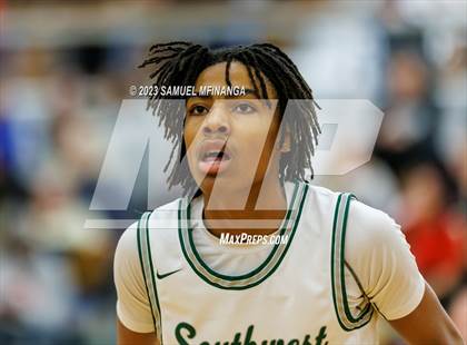 Thumbnail 2 in Lincoln Southwest vs. Lincoln High (HAC Tournament) photogallery.
