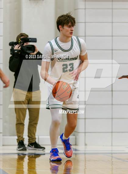 Thumbnail 1 in Lincoln Southwest vs. Lincoln High (HAC Tournament) photogallery.