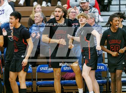 Thumbnail 3 in Lincoln Southwest vs. Lincoln High (HAC Tournament) photogallery.
