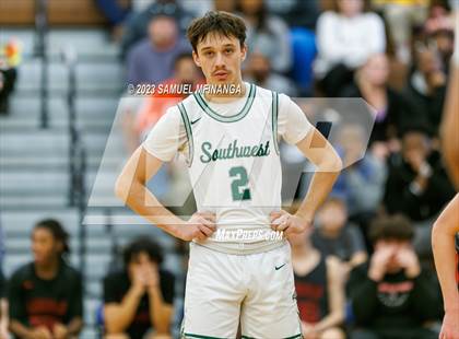 Thumbnail 2 in Lincoln Southwest vs. Lincoln High (HAC Tournament) photogallery.