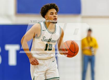 Thumbnail 3 in Lincoln Southwest vs. Lincoln High (HAC Tournament) photogallery.